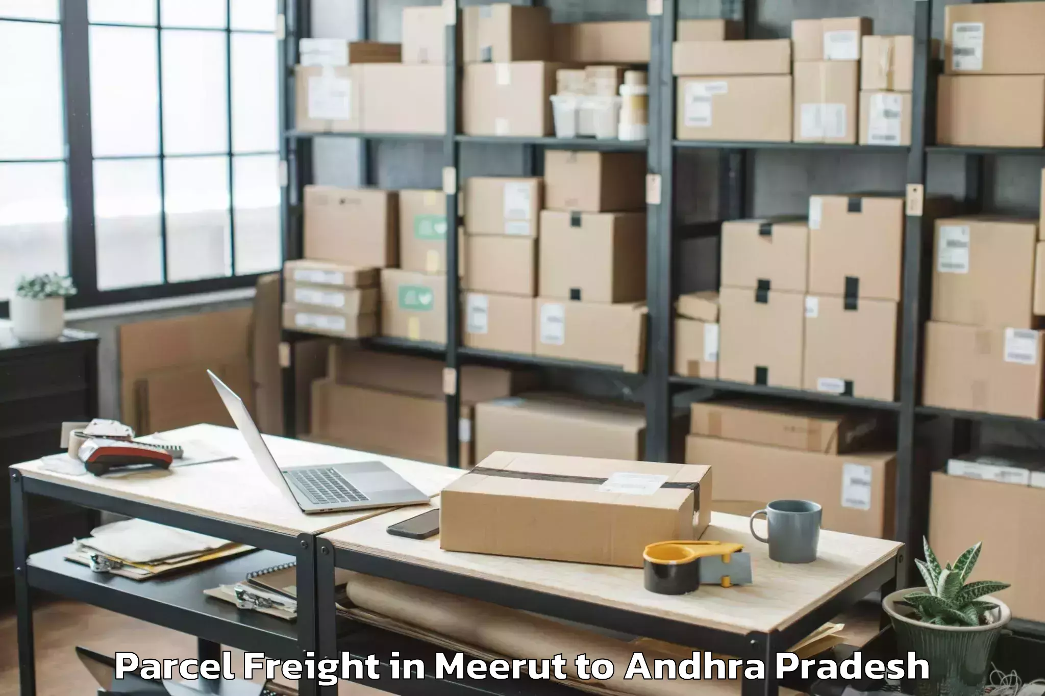 Leading Meerut to Uyyalavada Parcel Freight Provider